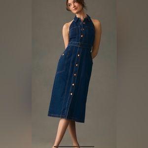 Pilcro Sleeveless Denim Midi Dress size 6